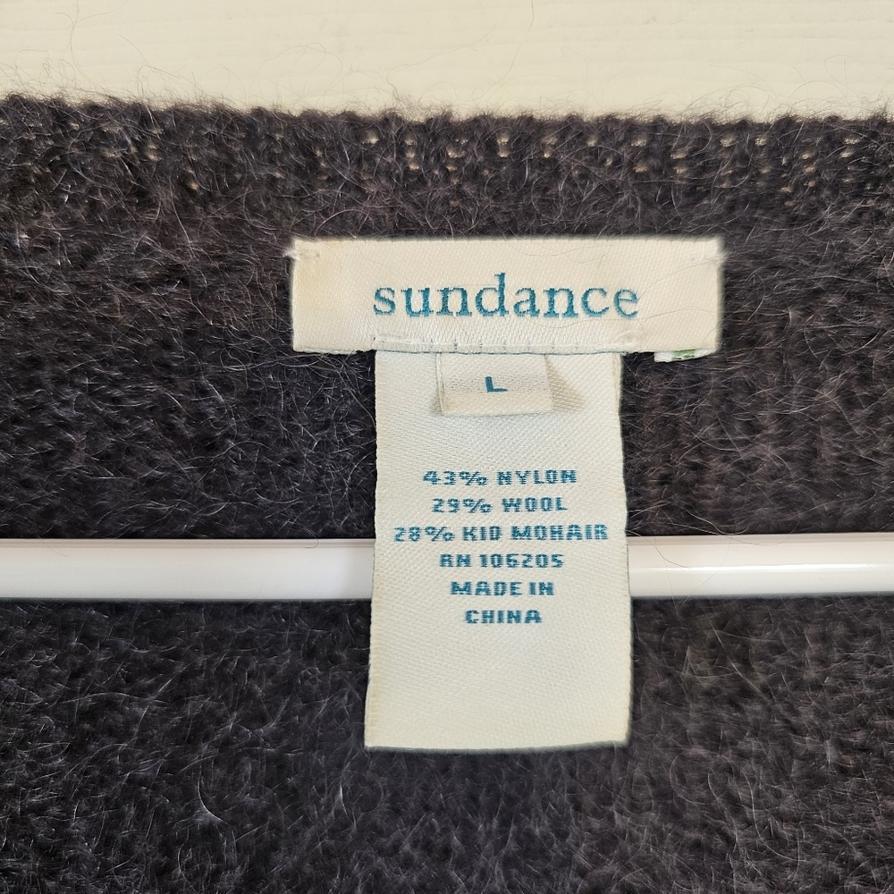Sundance Lilly Dreams Floral Knit Wool Kid Mohair Eyelash Pullover Sweater - Picture 4 of 8